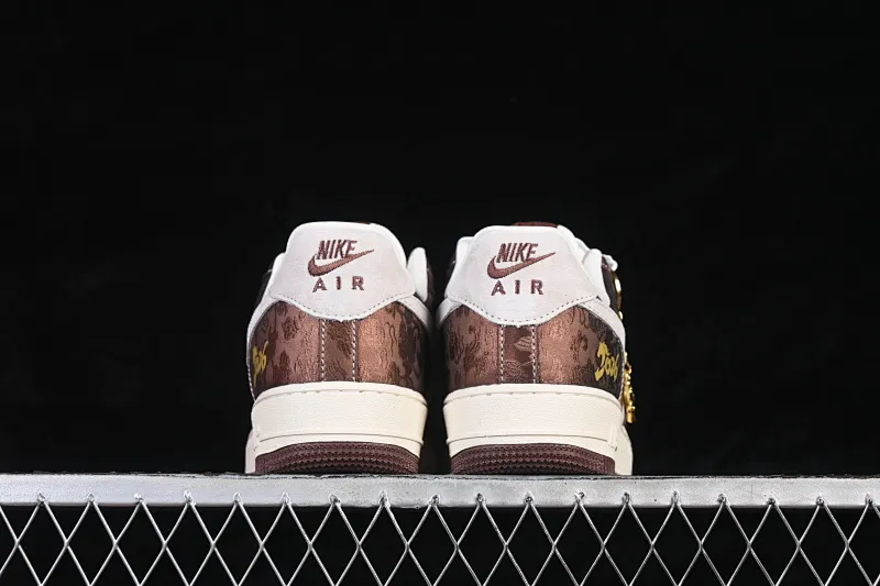 All categories Nk Air Force 1 Air Force series Nk Air Force 1 Low Air Force low-top Nike Air Force 1'07 Low Year of the Horse limited white brown Chinese style Air Force 1 low-top casual sneakers KD1688-005